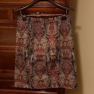 210 Paisley Pencil Skirt Size 10